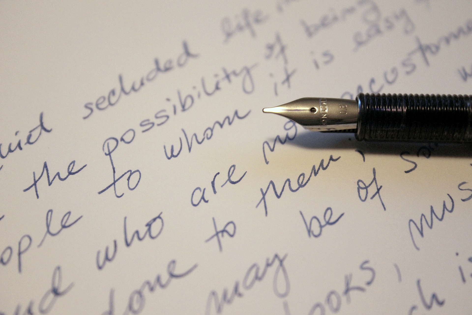 Handwritten reflection